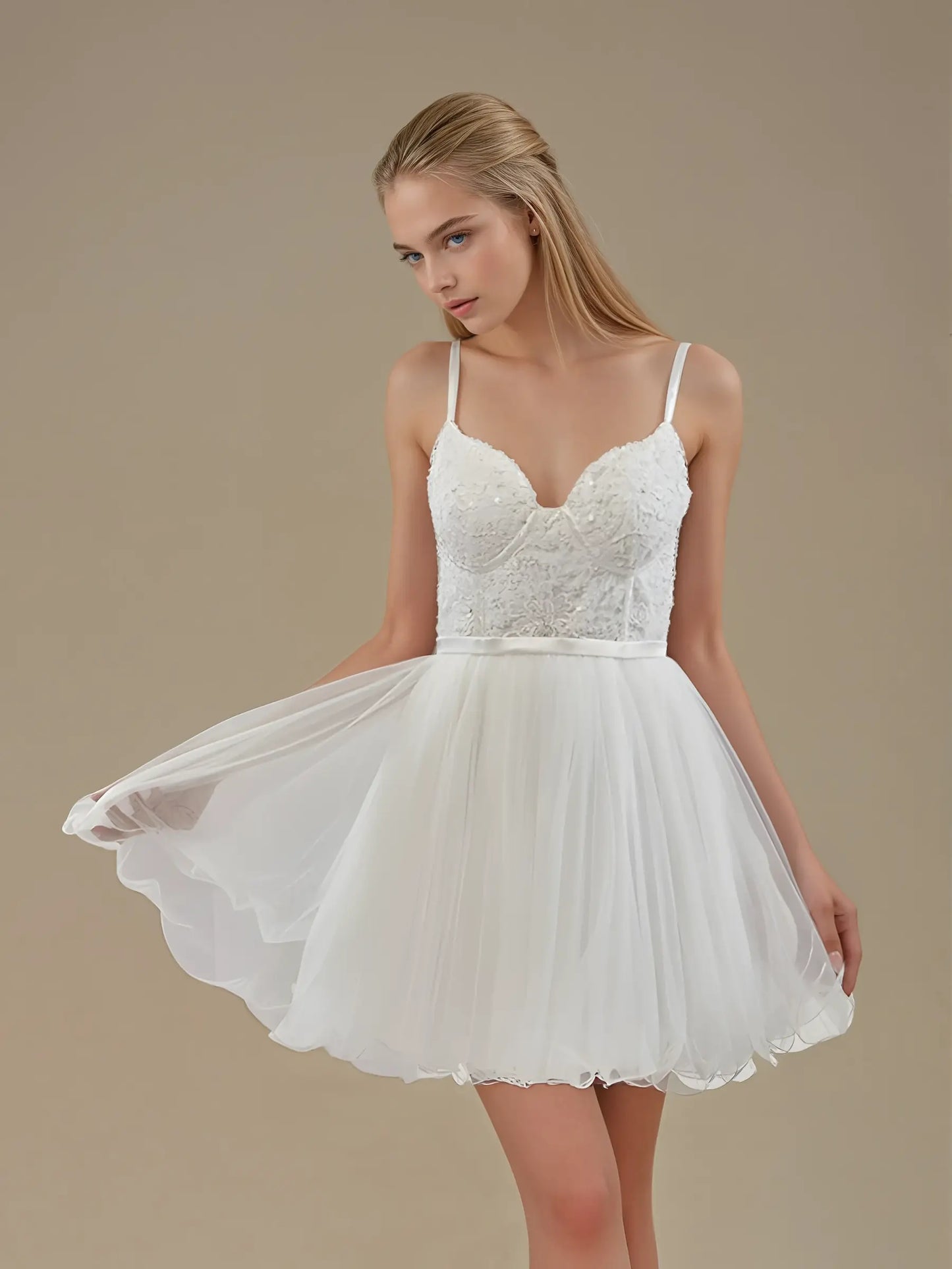 Satin Floral Sheath Gown