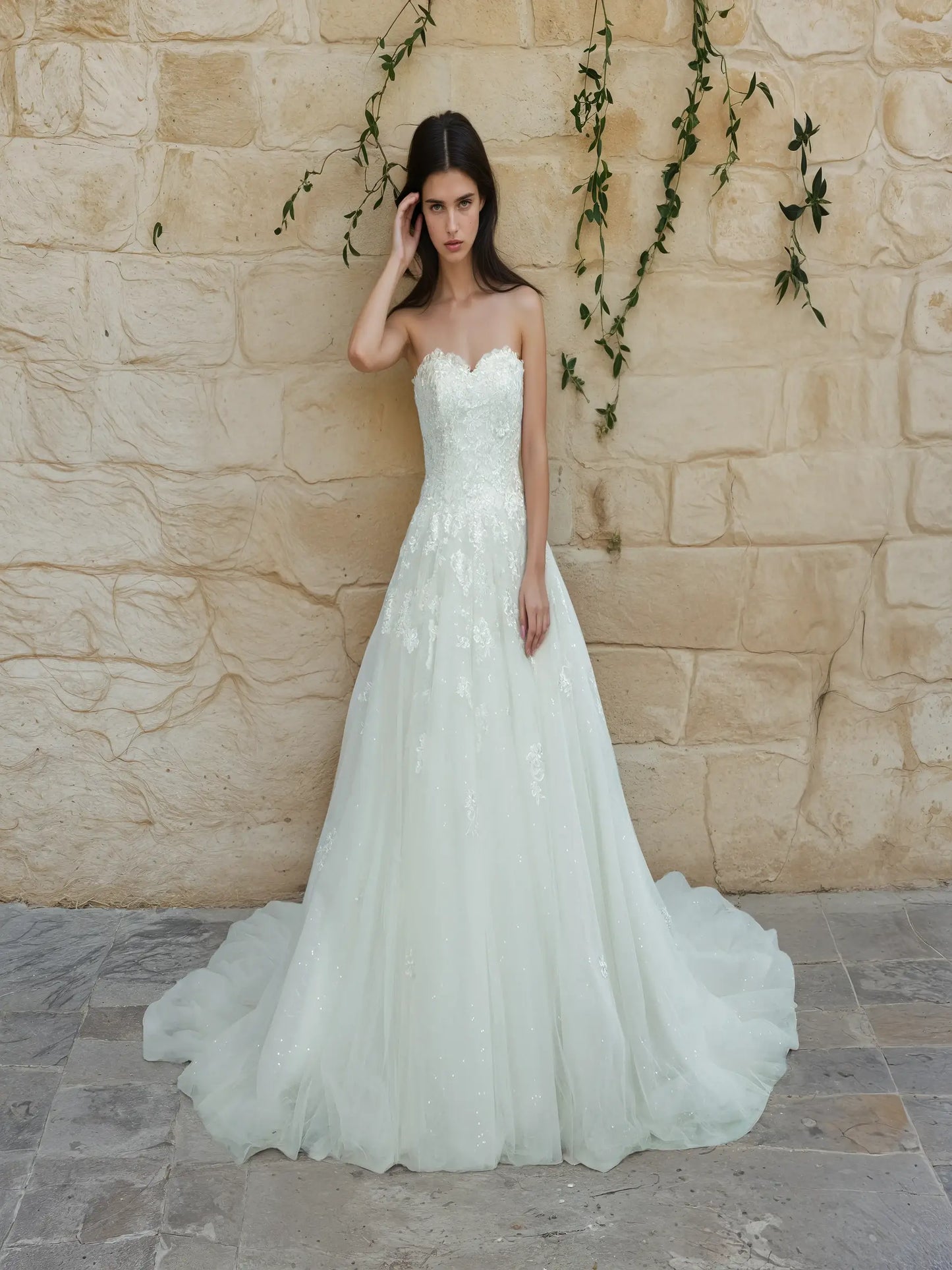 Seraphina Keyhole Lace Gown