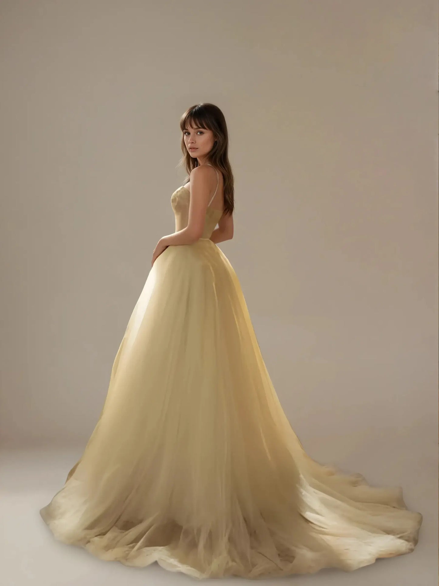 Amelisse Beaded Lace Gown