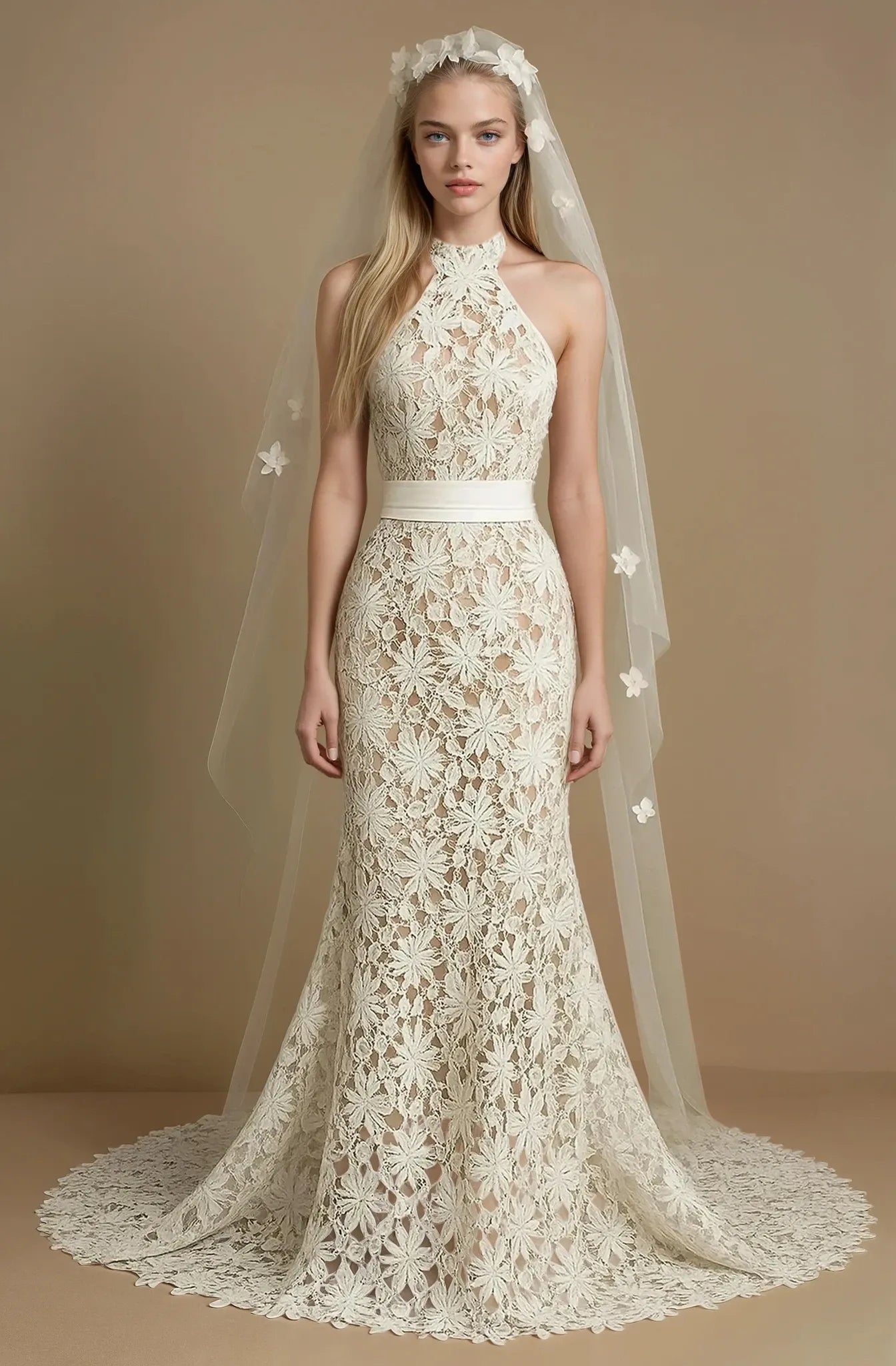 Floral Grace Lace Gown
