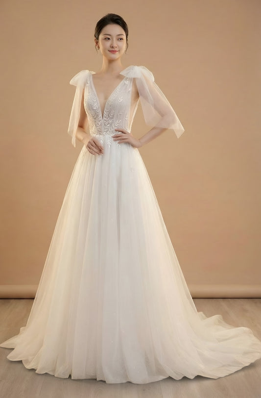 Liora Lace A-Line Gown