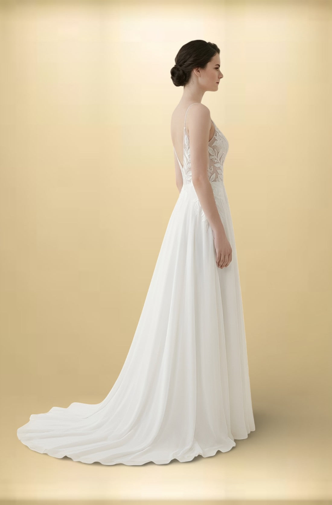 Graceful Lace A-Line Gown