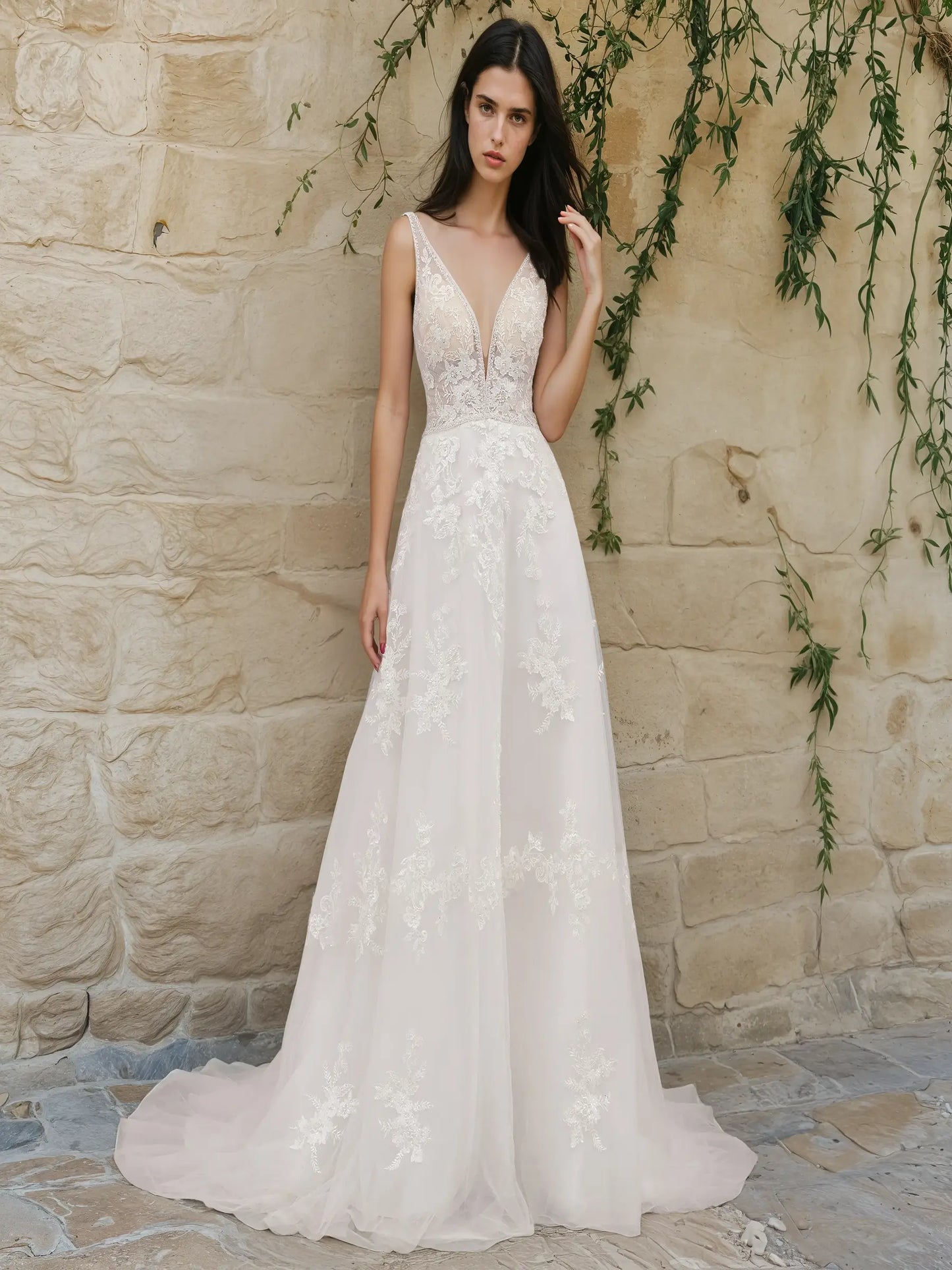 Aurelia Vintage Lace Gown