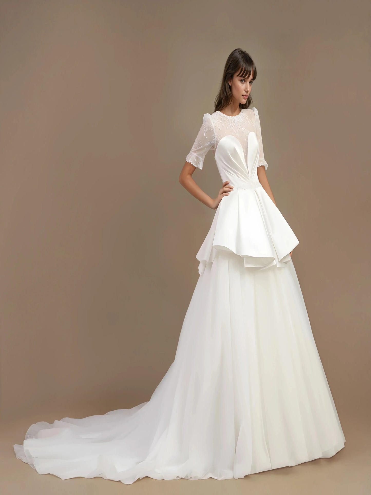 Aurelia Cathedral Tulle Gown