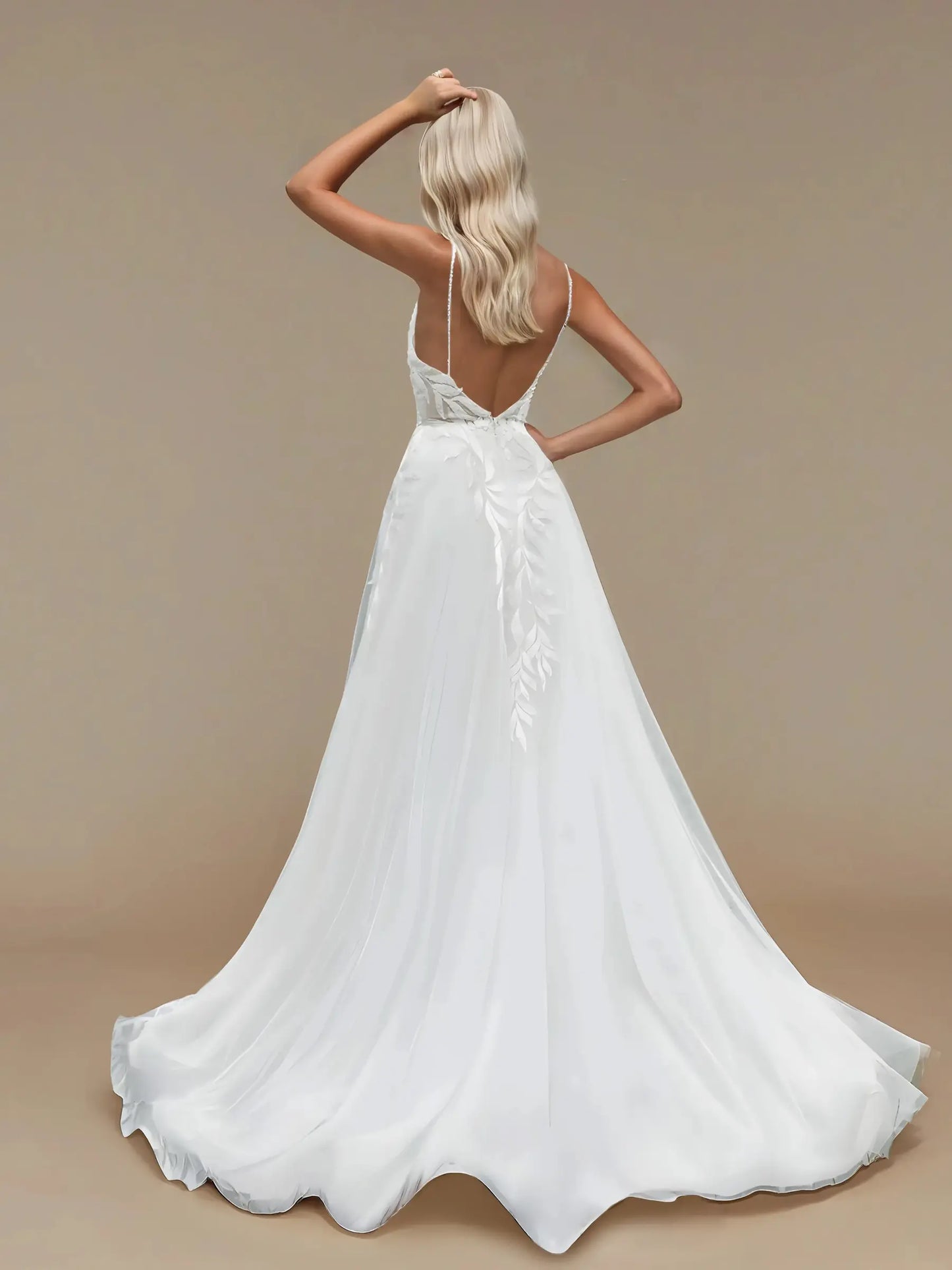Graceful Lace A-Line Gown