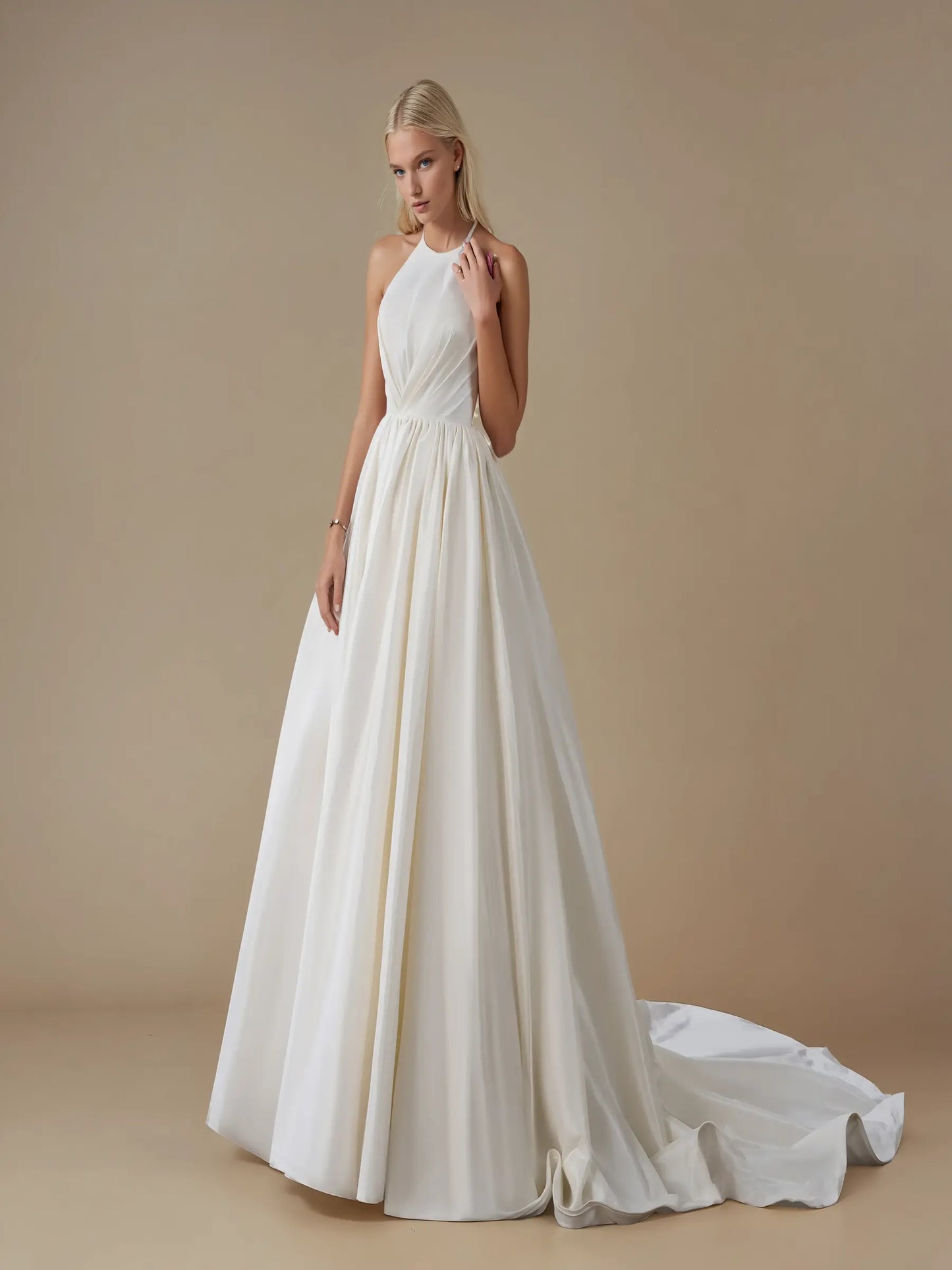 Lunessa Halter Lace Gown