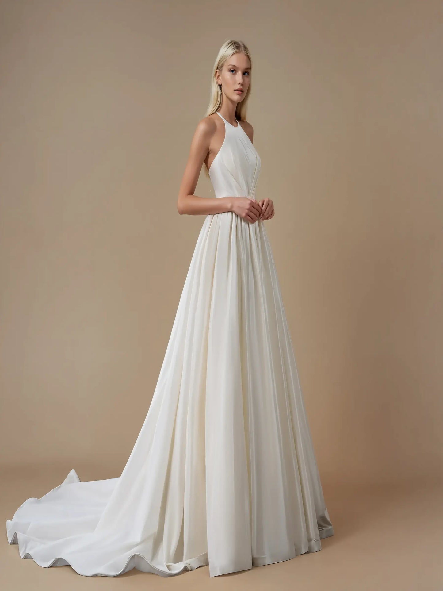 Lunessa Halter Lace Gown