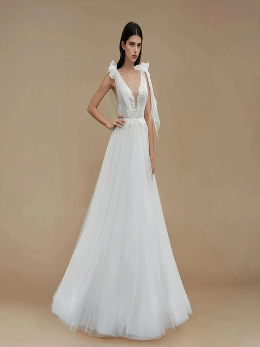 Liora Lace A-Line Gown