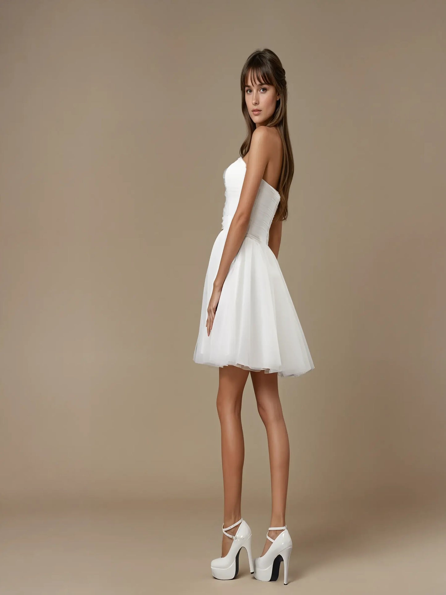 Celestine Illusion Tulle Gown