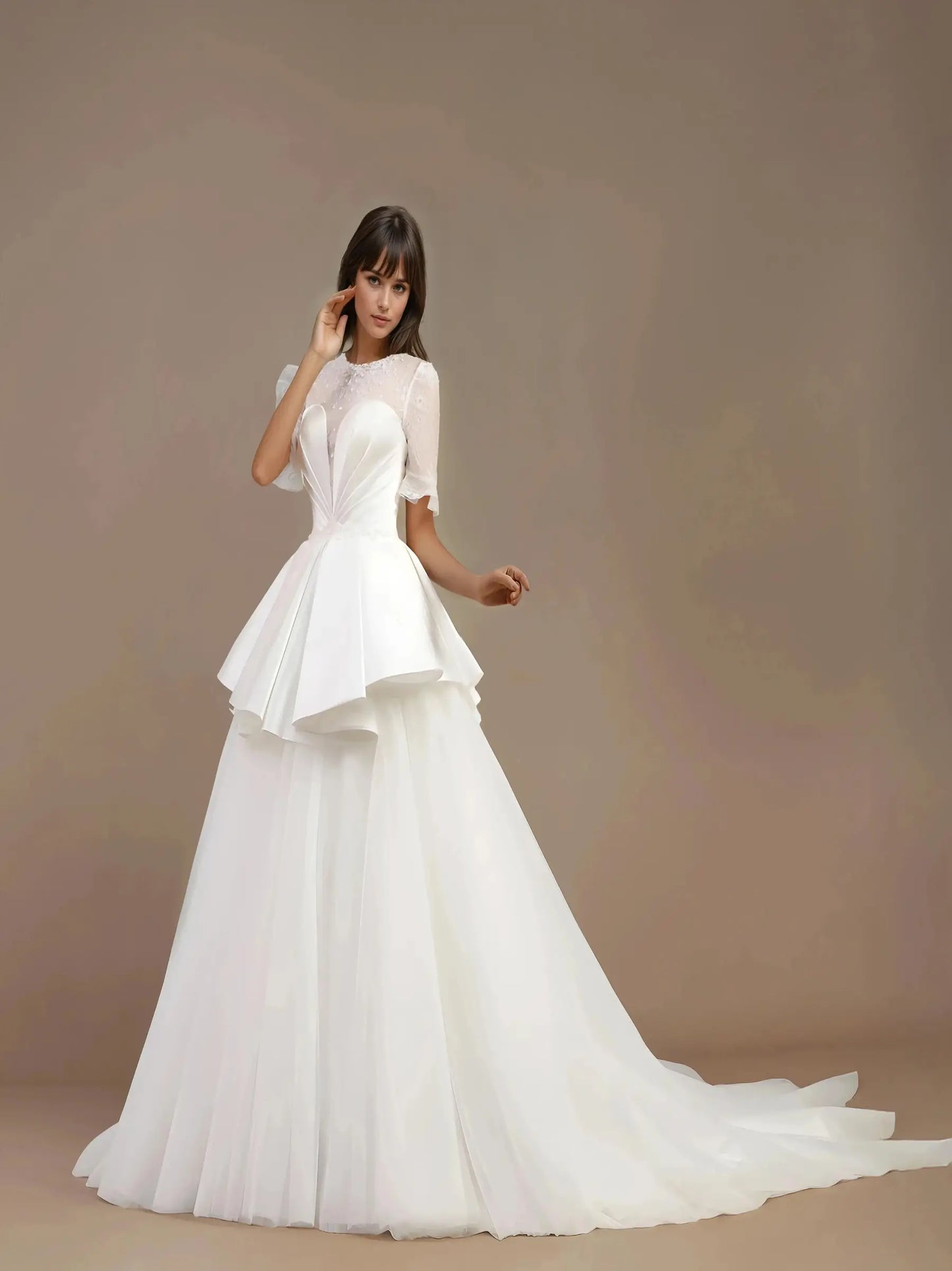 Aurelia Cathedral Tulle Gown
