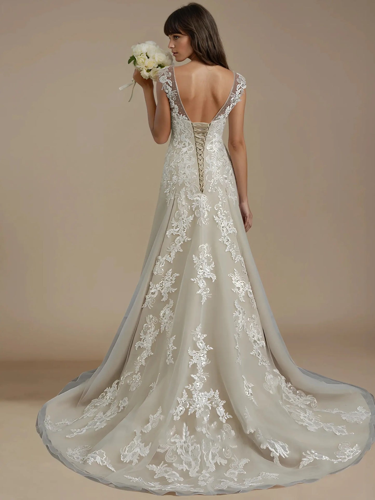 Elanora Sweetheart Lace Gown