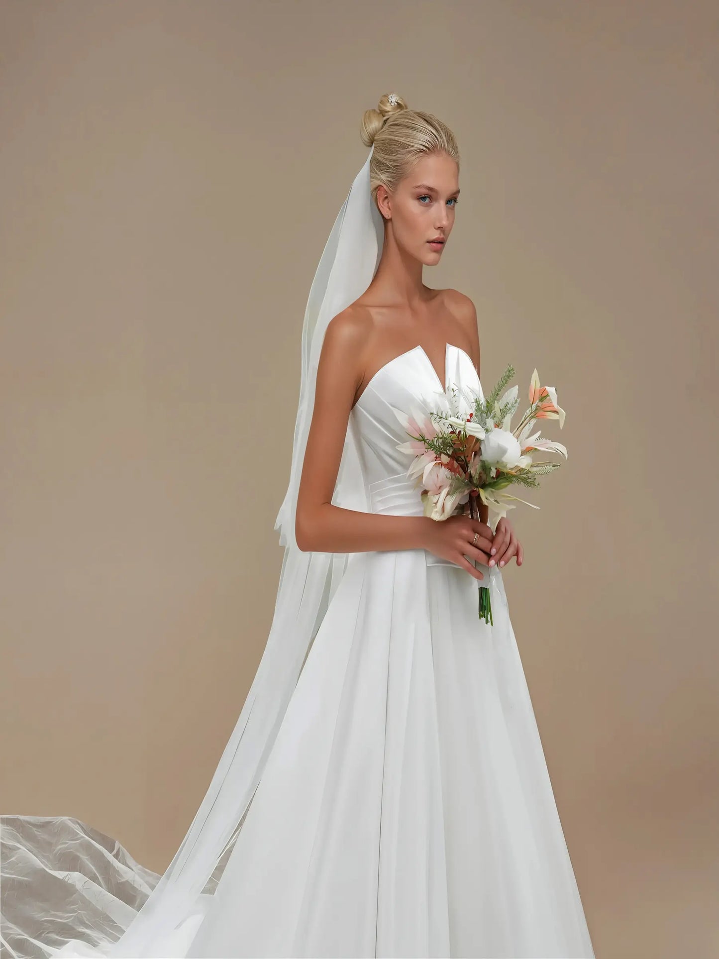 Amelina Off-Shoulder Lace Gown