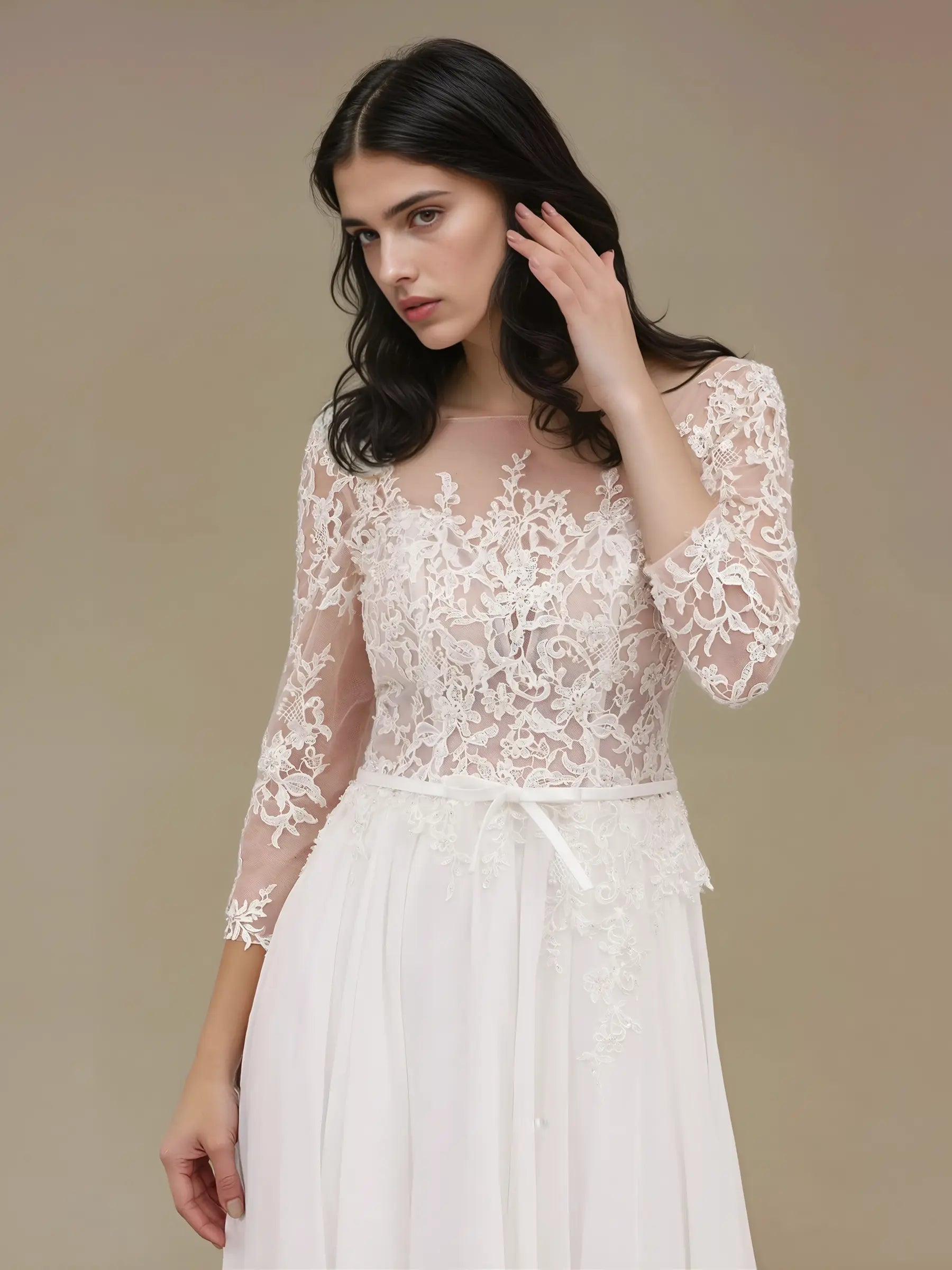 Sweetheart A-Line Tulle Wedding Dress with Chapel Train