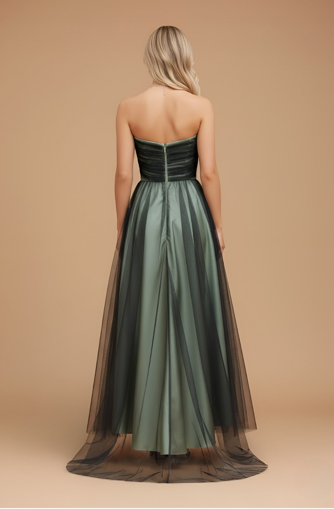 Off-Shoulder Dress in Soft Chiffon