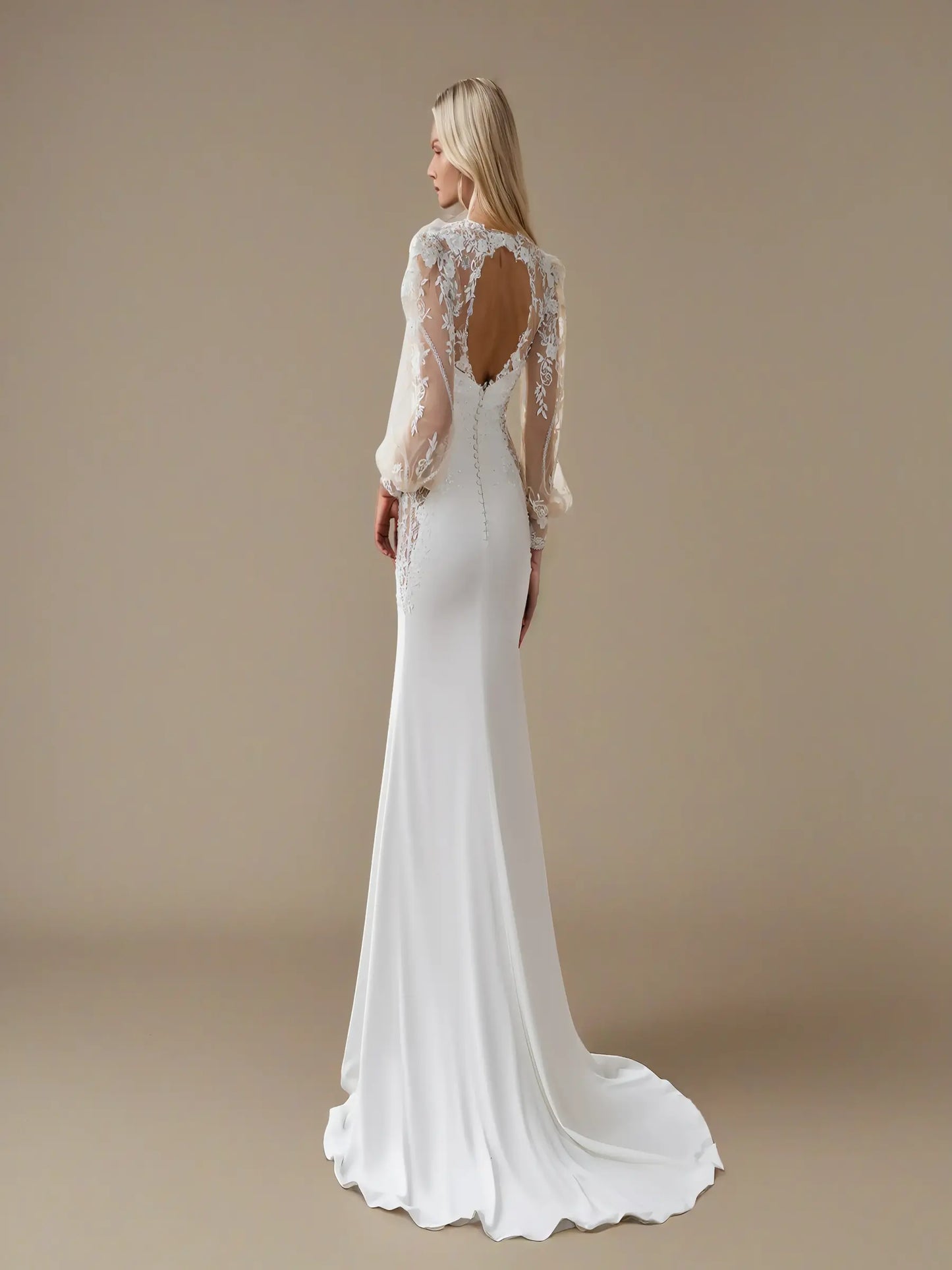 Seraphina Lace Sleeve Gown