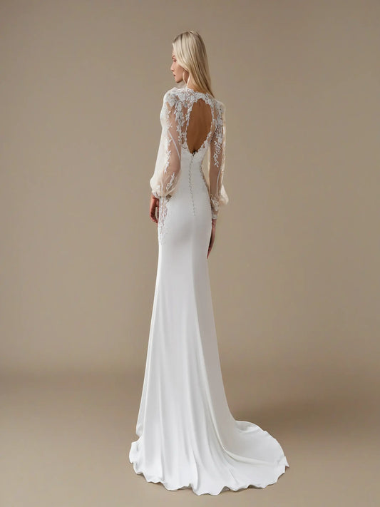Seraphina Lace Sleeve Gown