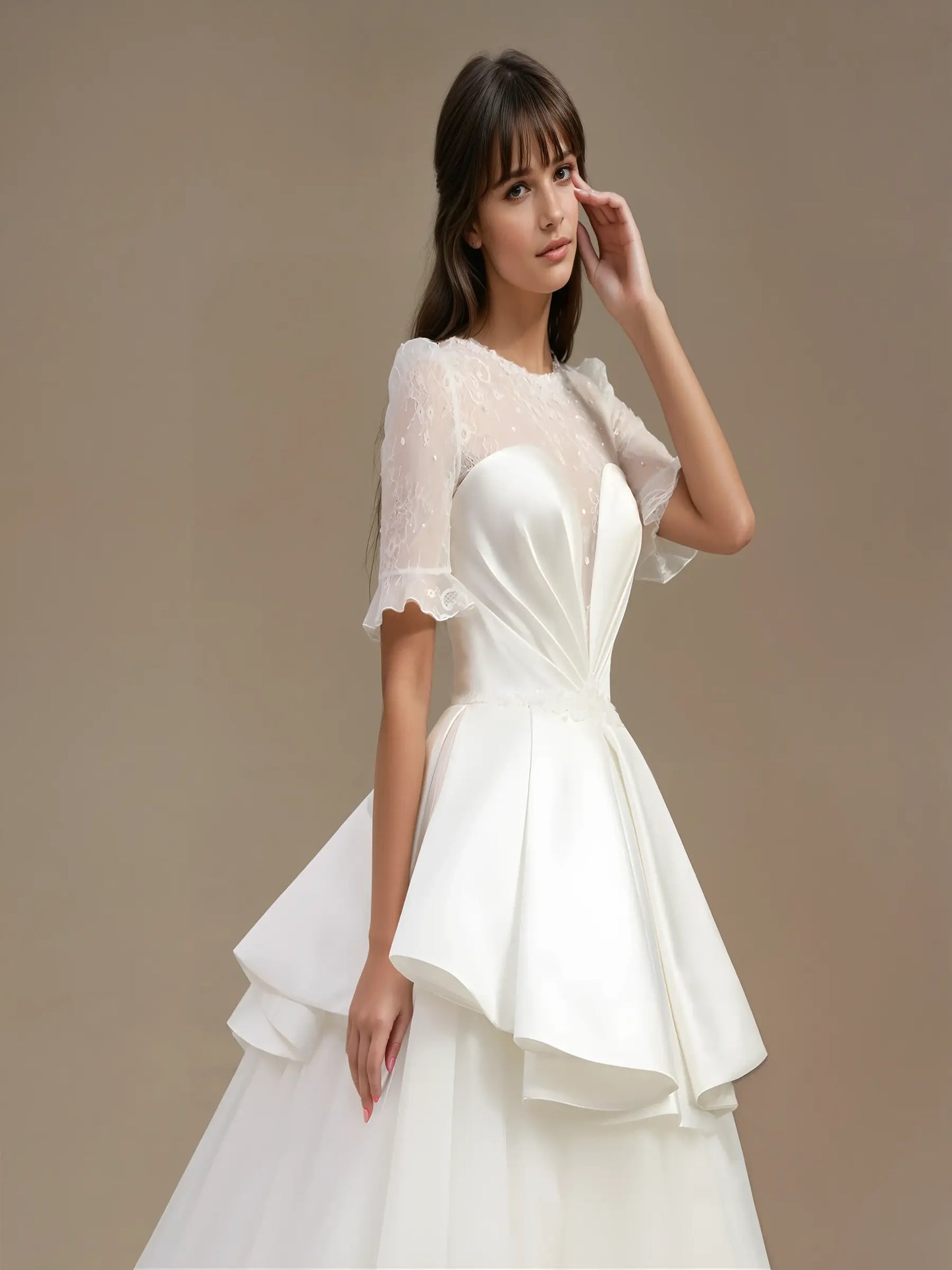 Aurelia Cathedral Tulle Gown