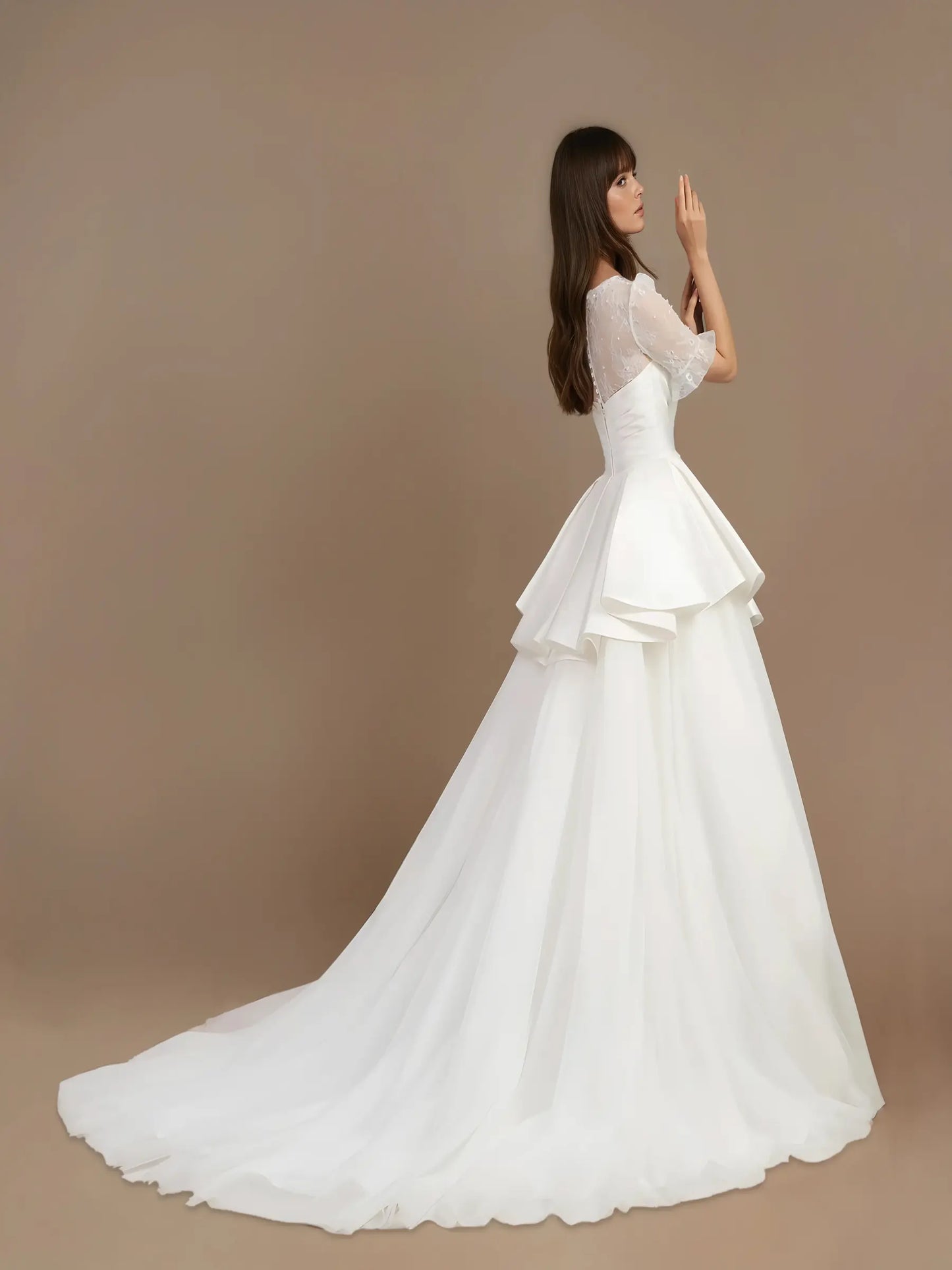 Aurelia Cathedral Tulle Gown