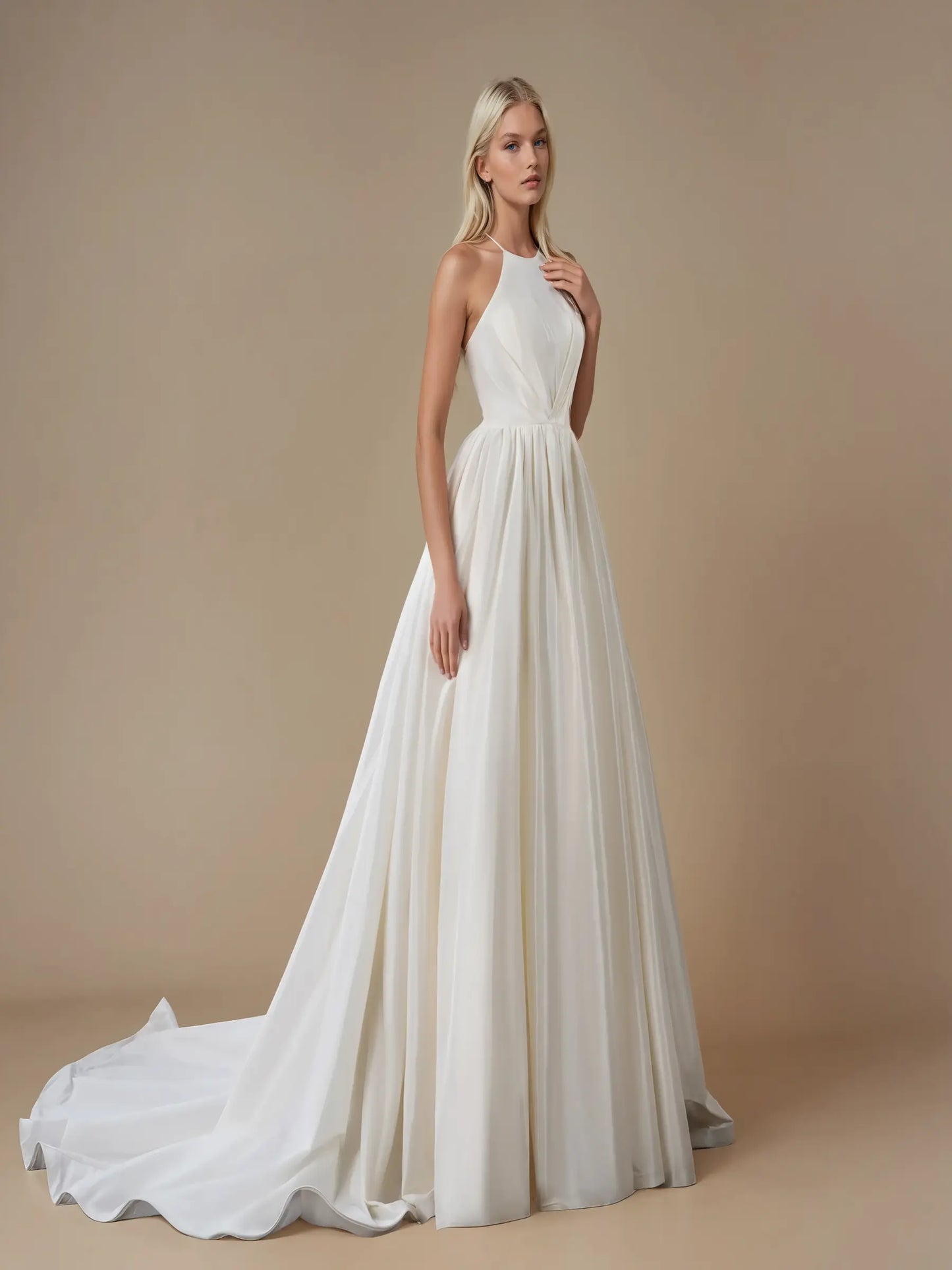 Lunessa Halter Lace Gown