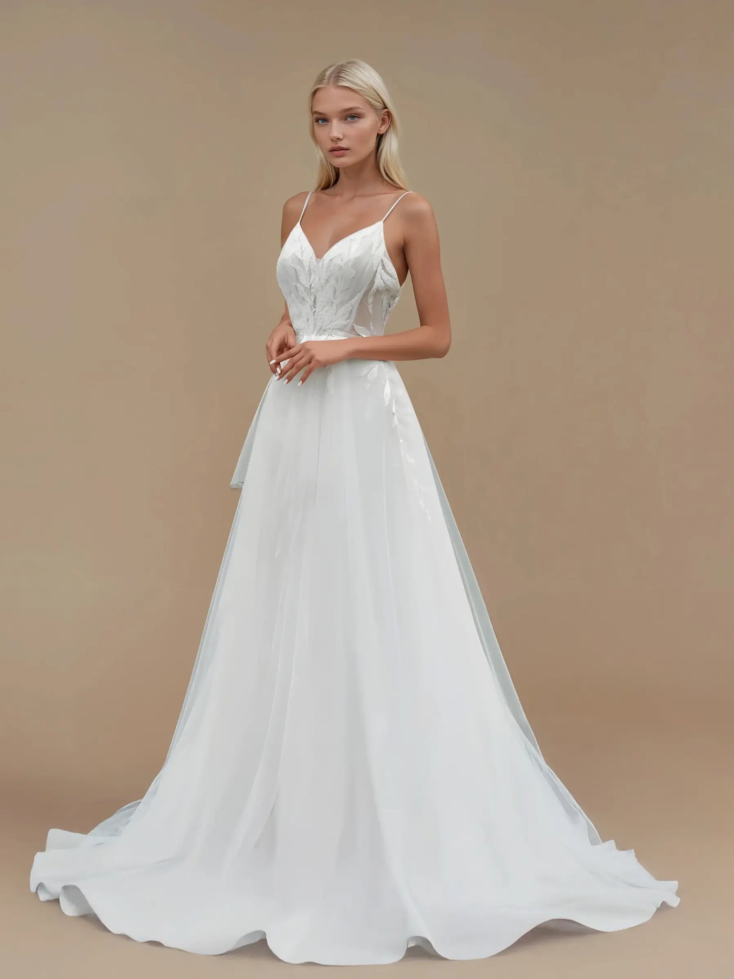 Graceful Lace A-Line Gown