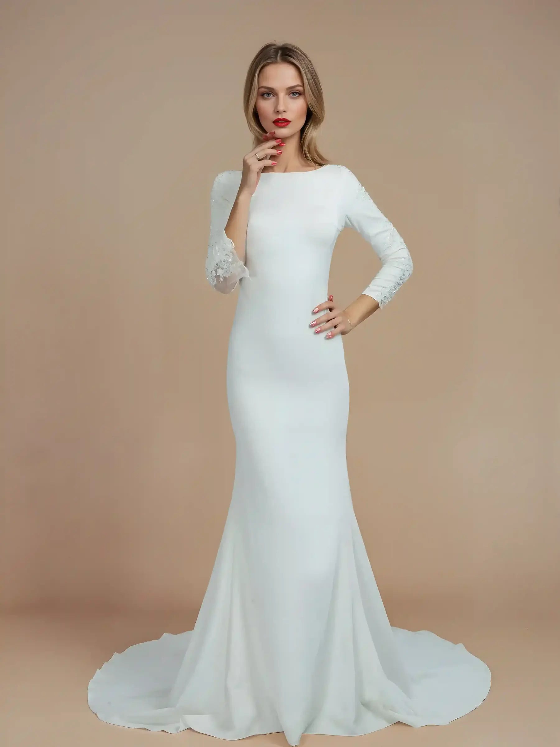 Mermaid Tulle Wedding Gown