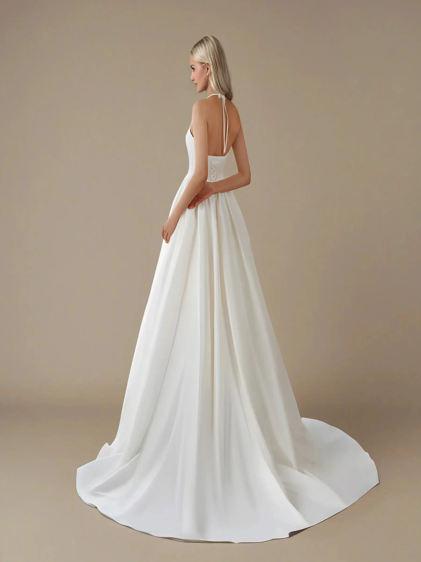 Lunessa Halter Lace Gown