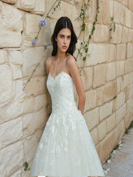 Seraphina Keyhole Lace Gown