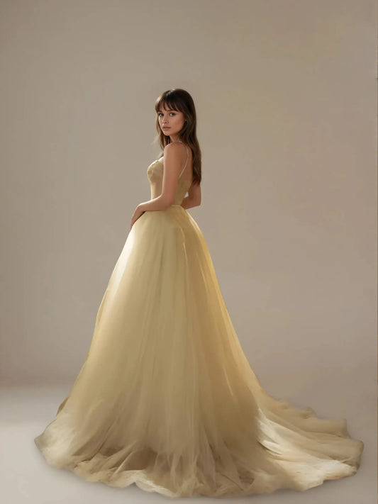 Amelisse Beaded Lace Gown