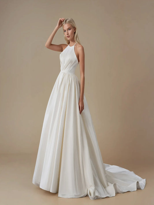 Lunessa Halter Lace Gown