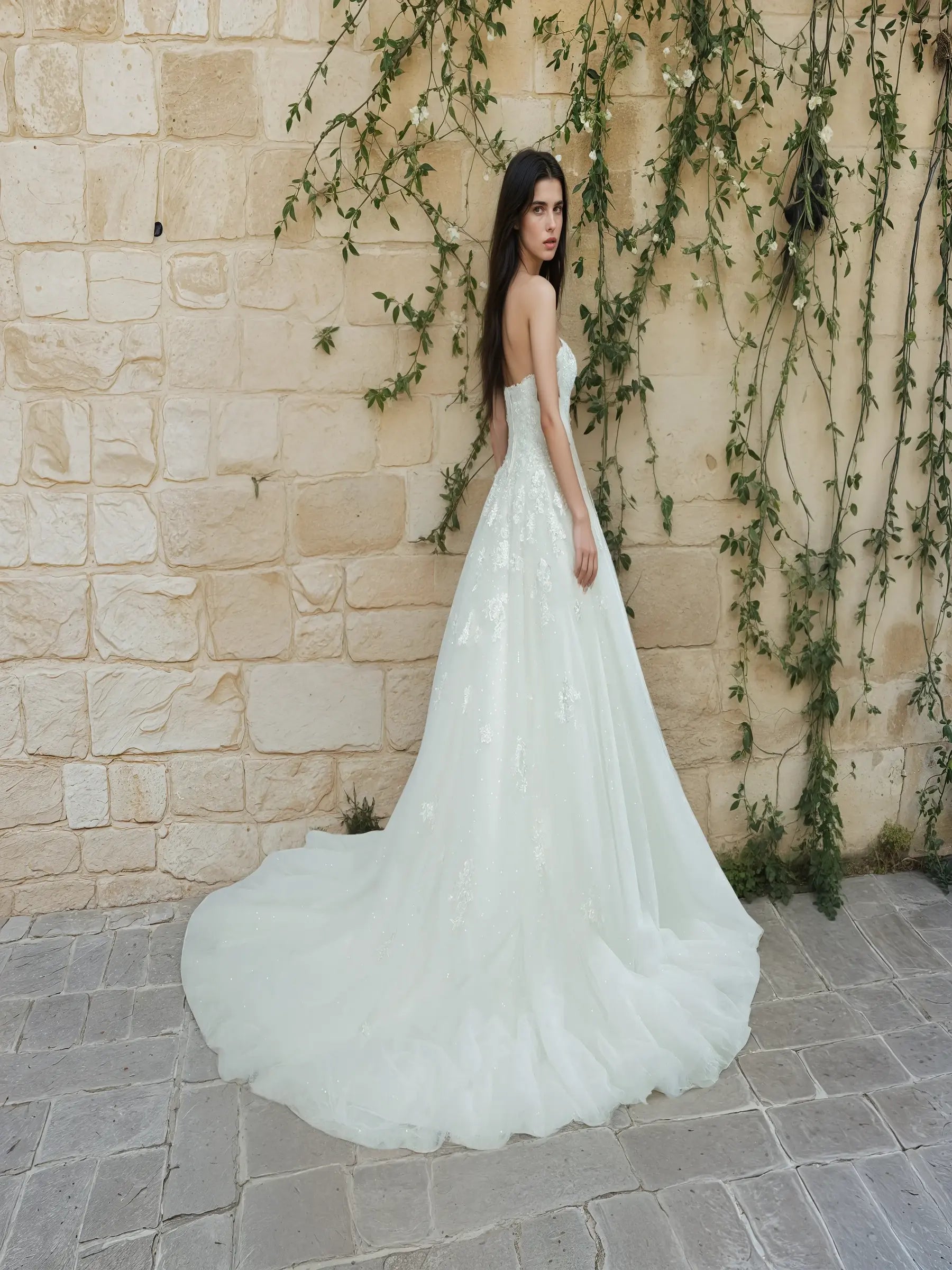 Seraphina Keyhole Lace Gown