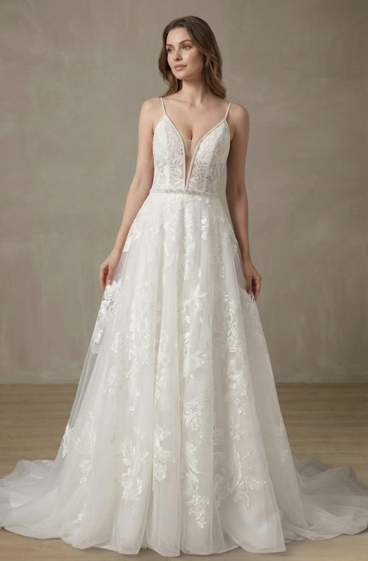 Florienne Tiered Tulle Gown
