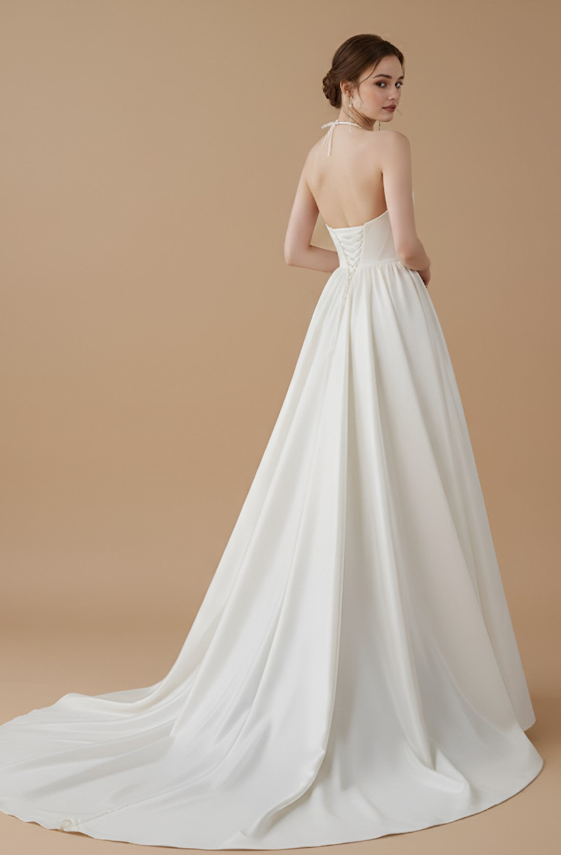 Lunessa Halter Lace Gown