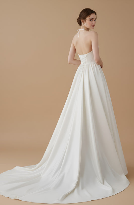 Lunessa Halter Lace Gown