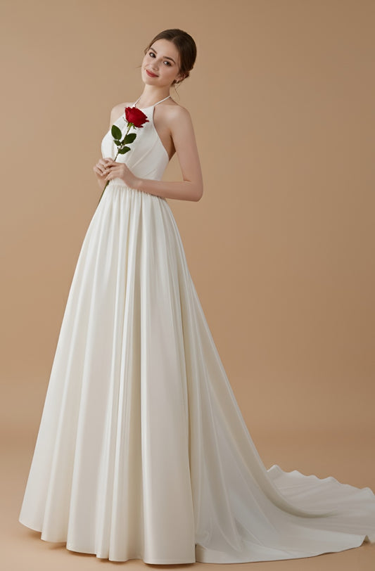 Lunessa Halter Lace Gown