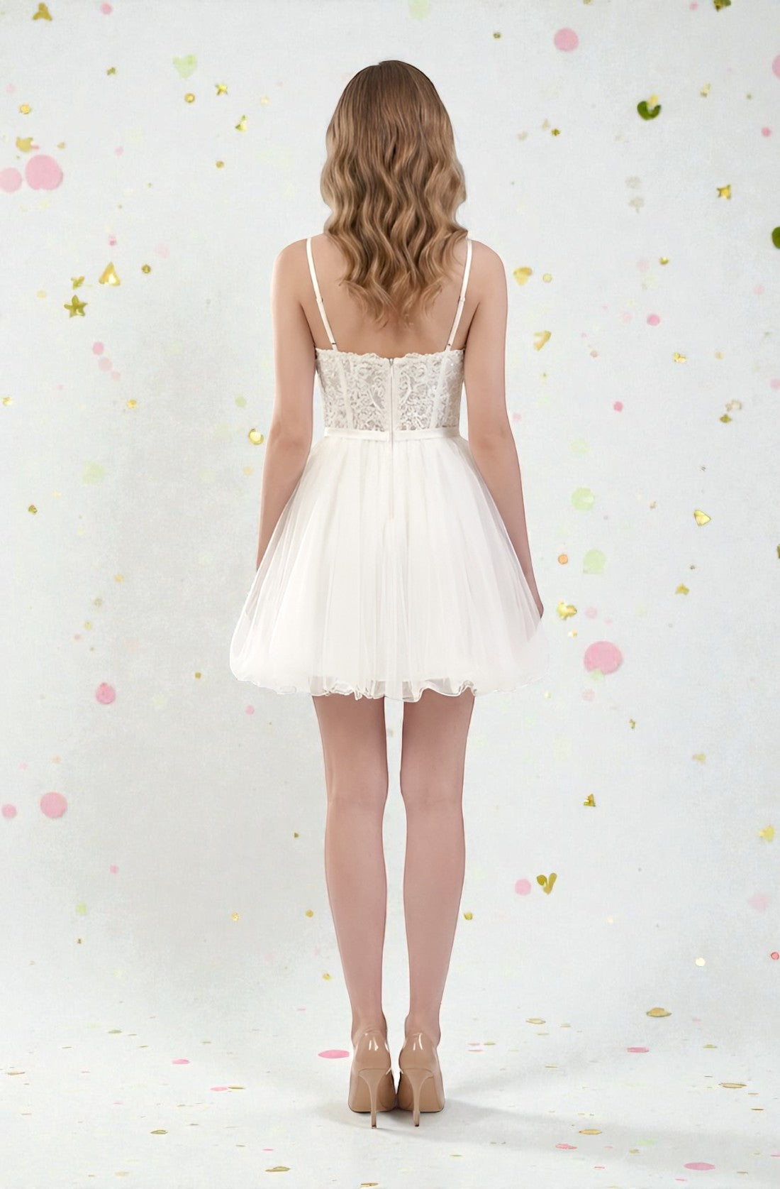 Satin Floral Sheath Gown