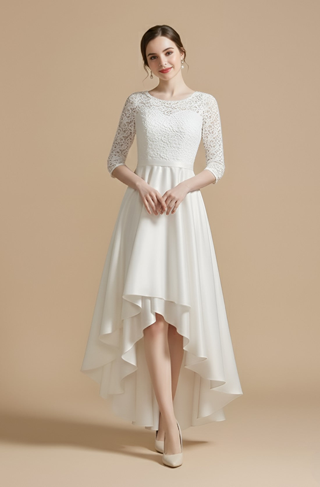 Evora Illusion Tulle Gown