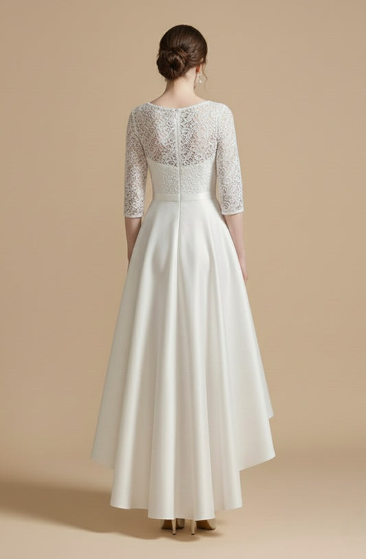 Evora Illusion Tulle Gown