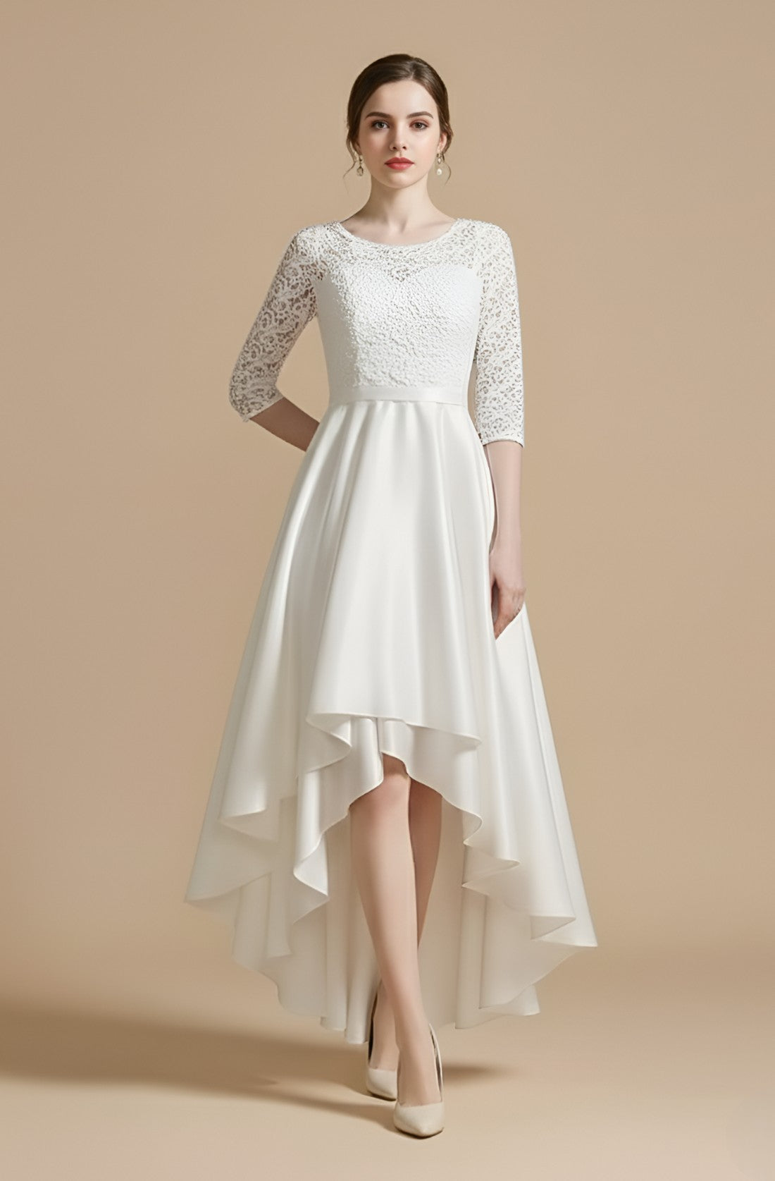 Evora Illusion Tulle Gown