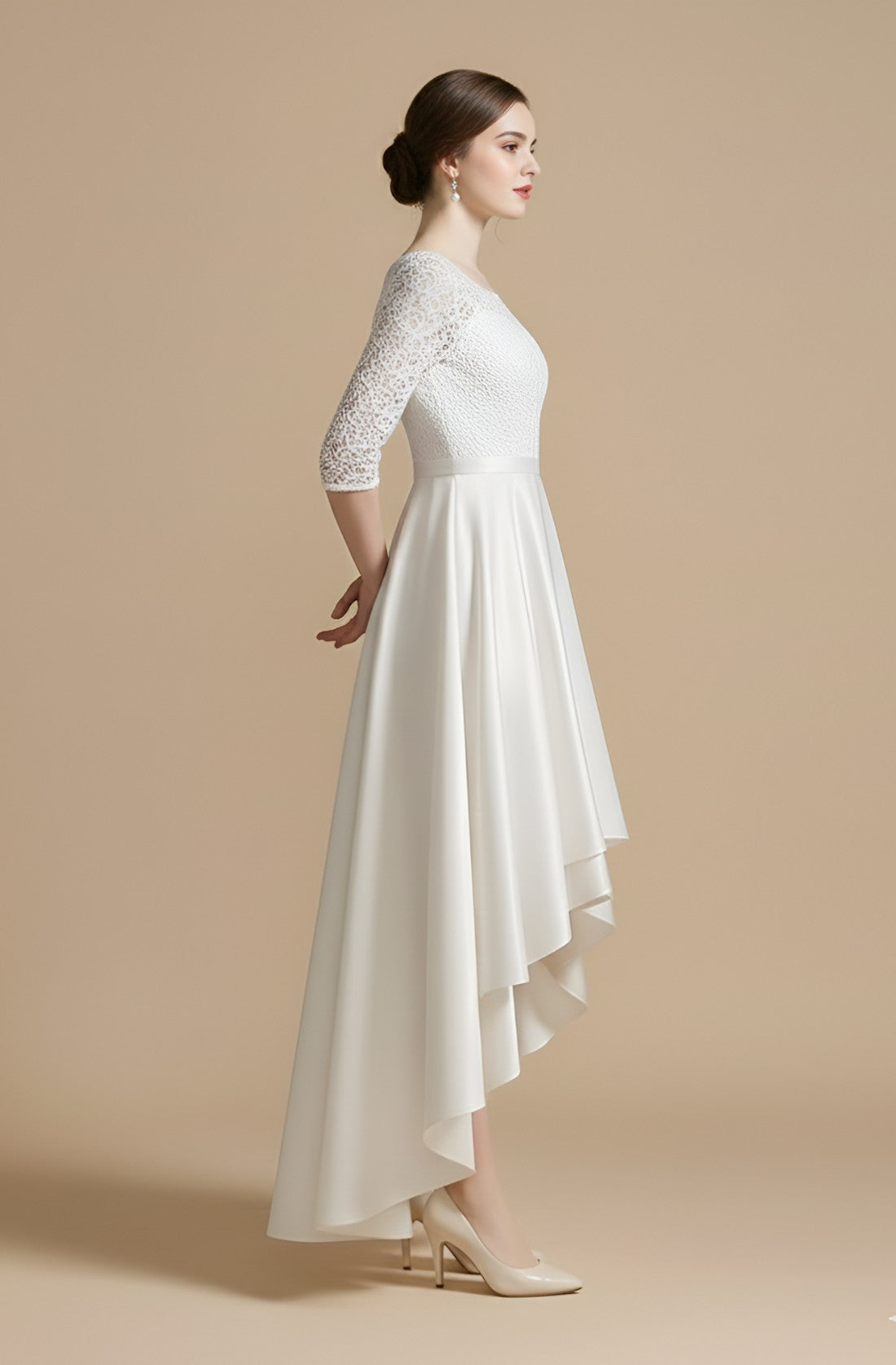 Evora Illusion Tulle Gown