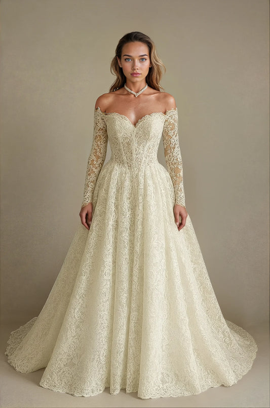 Celestia Long-Sleeve Gown