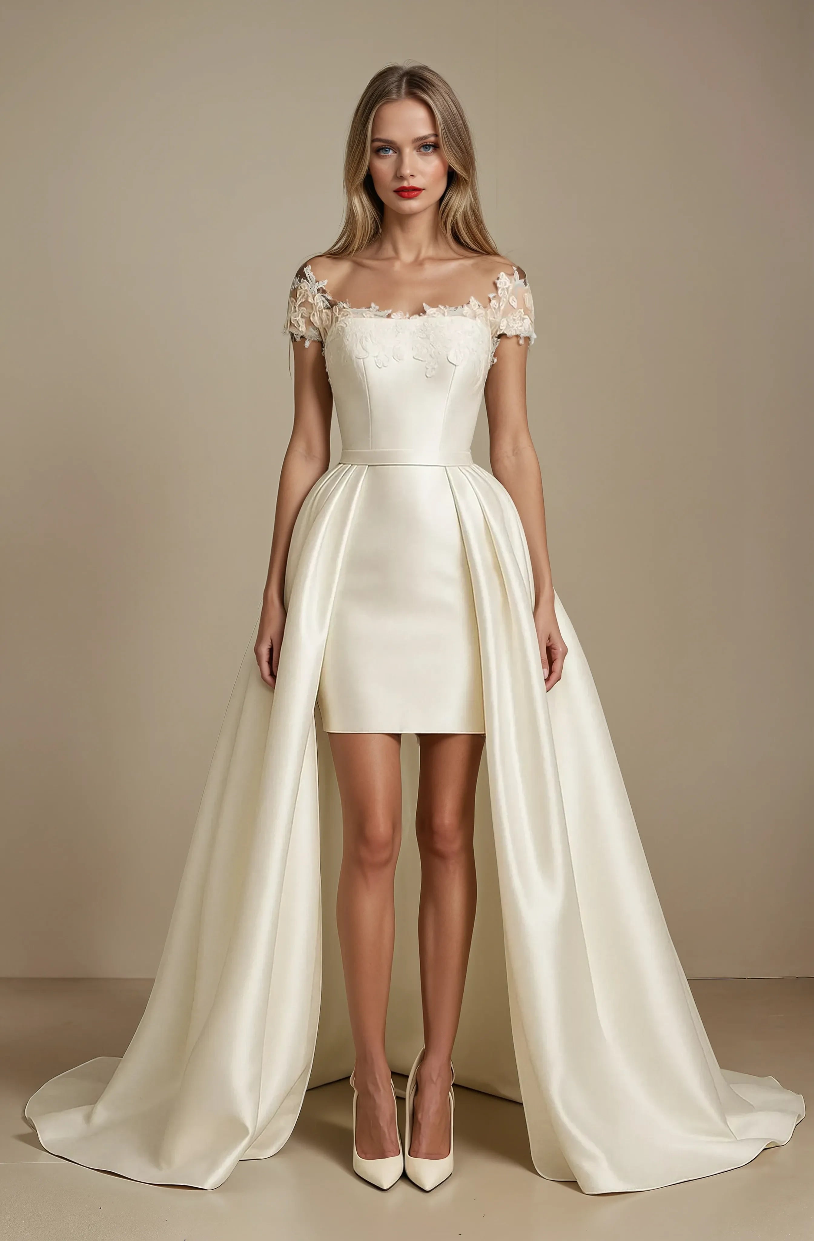 Celeste Blossom High-Low Gown