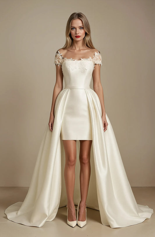 Celeste Blossom High-Low Gown