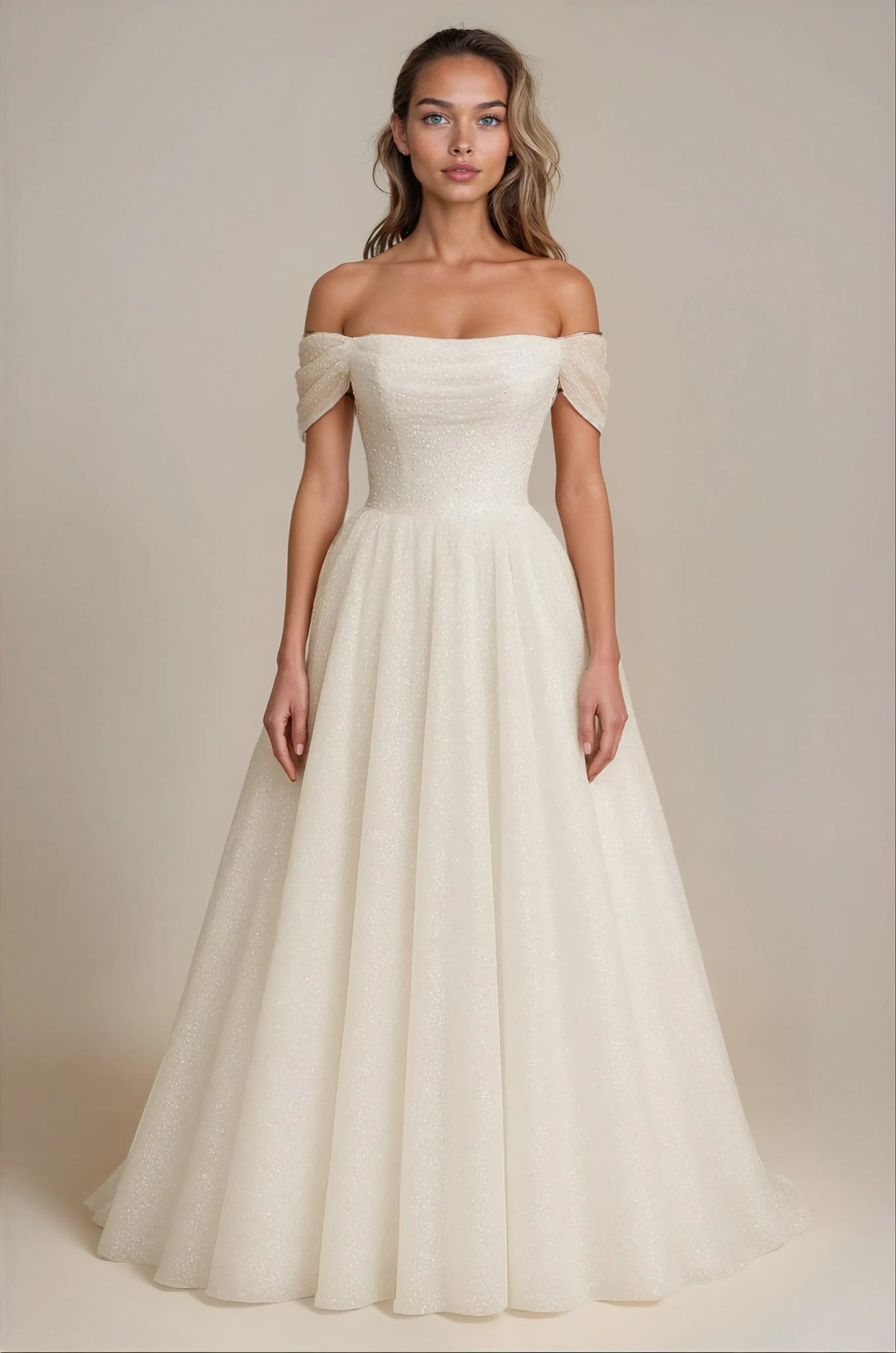 Celestial Glow A-Line Gown