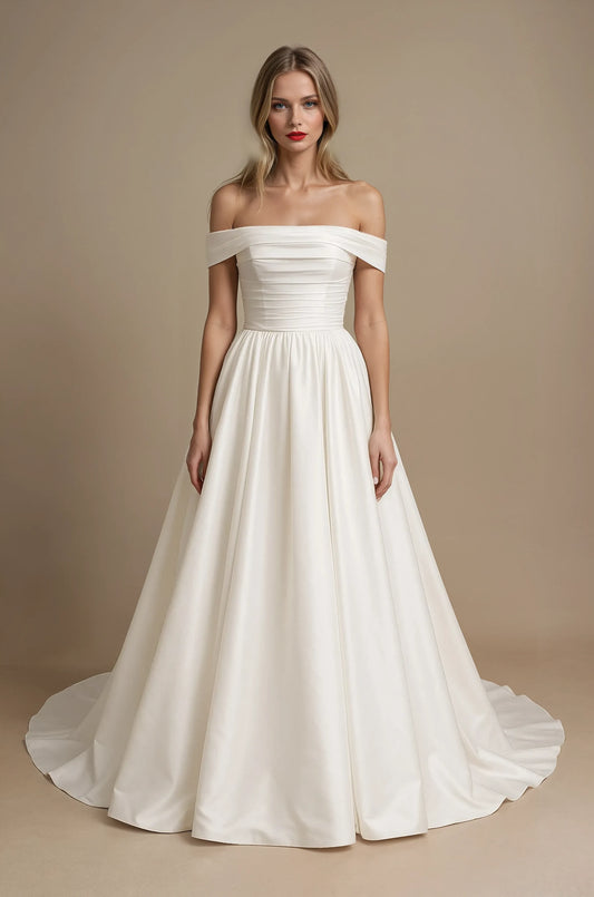 Celestia Off-Shoulder Gown