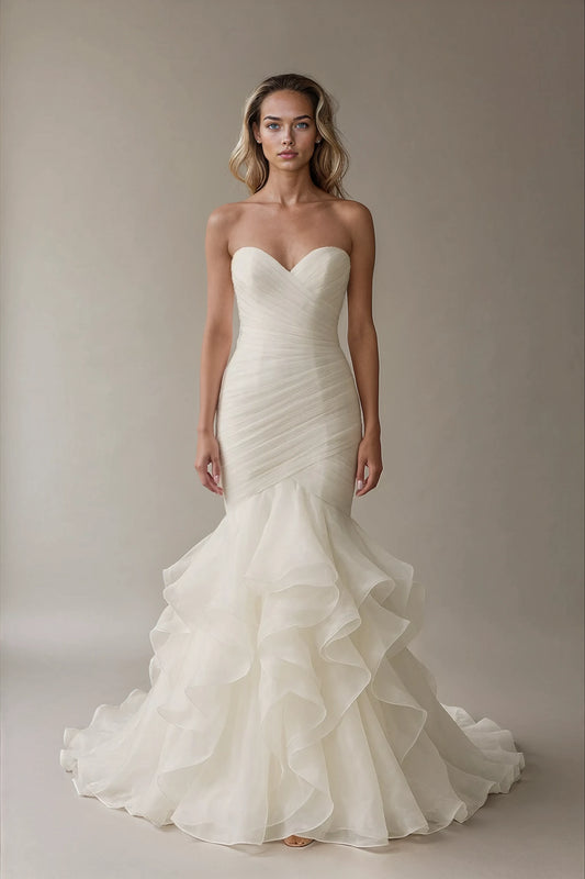 Celestia Ruffled Mermaid Gown