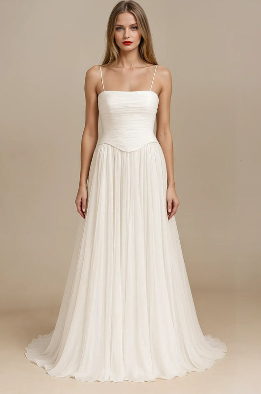Graceful Strapless A-Line Gown