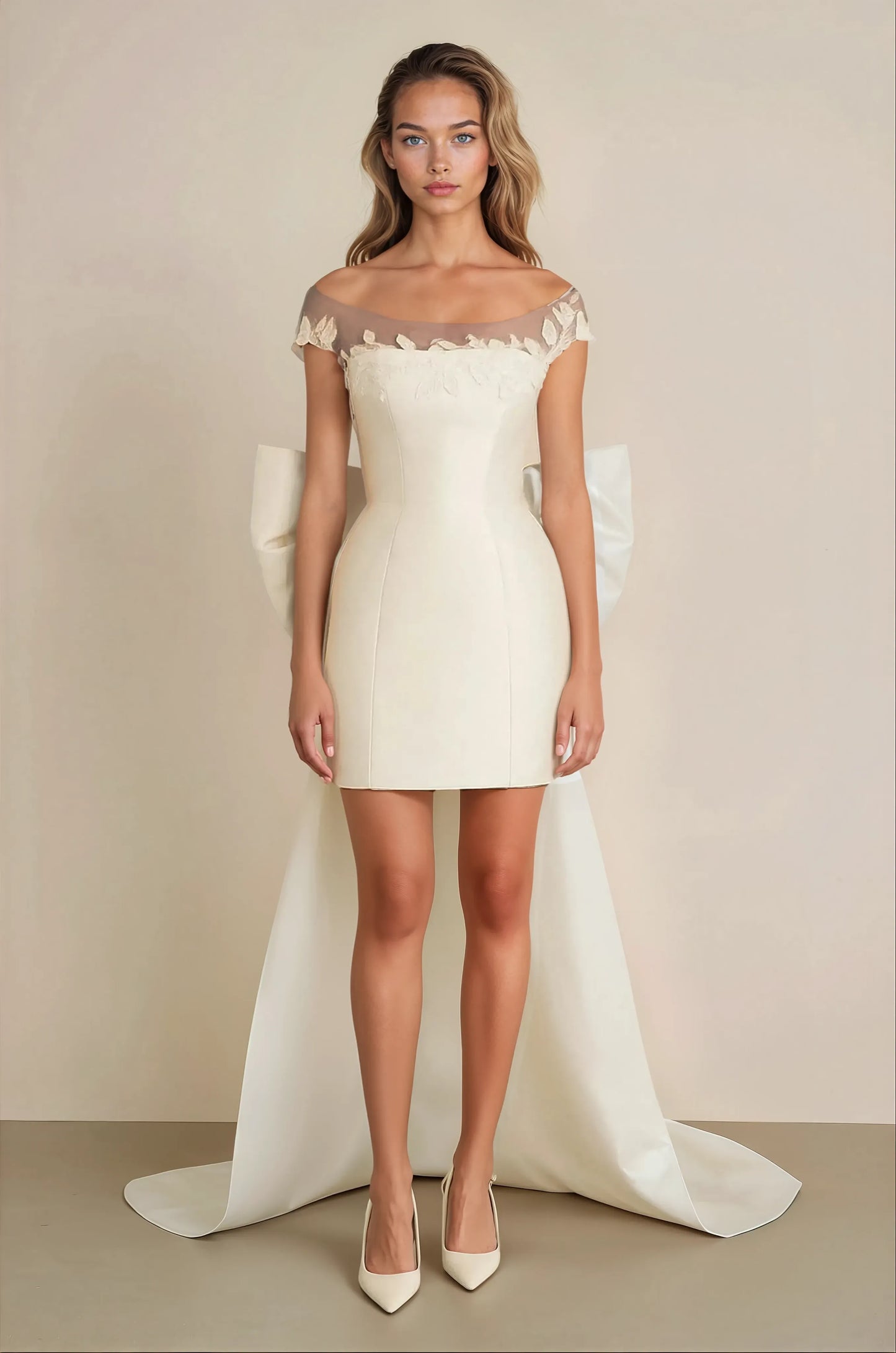 Elysian Bow Mini Gown