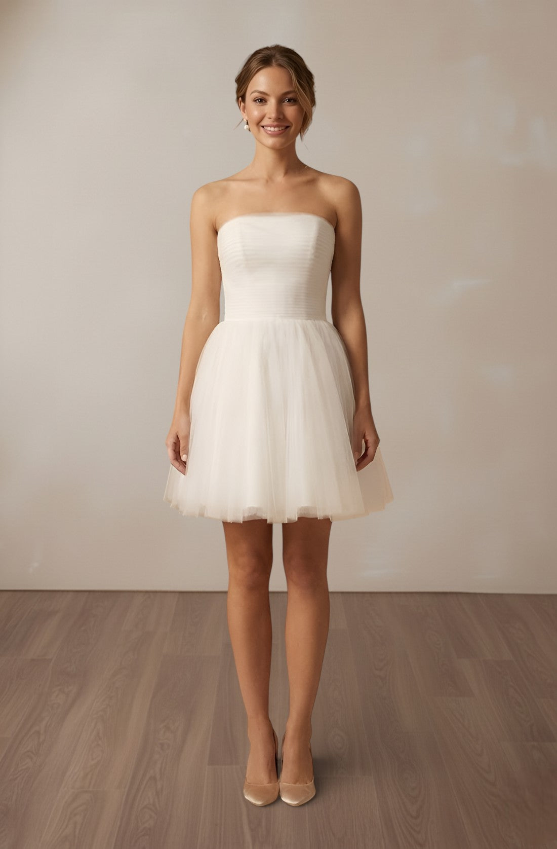 Celestine Illusion Tulle Gown