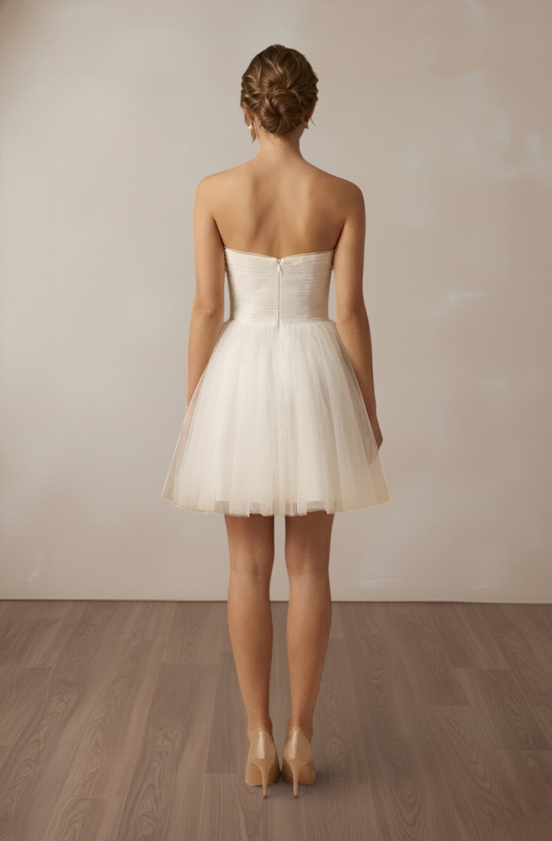 Celestine Illusion Tulle Gown