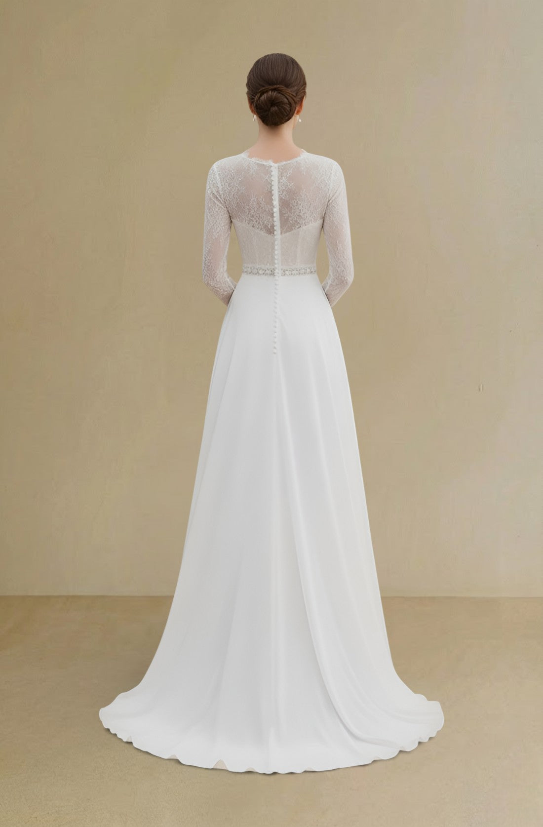 Lace Serenity Long Sleeve Gown